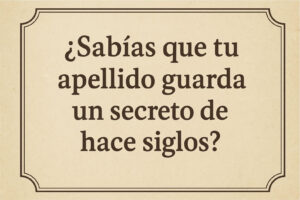 ¿Por qué tu apellido es González o Del Valle o Fuentes o Martini o…?